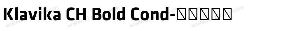 Klavika CH Bold Cond字体转换
